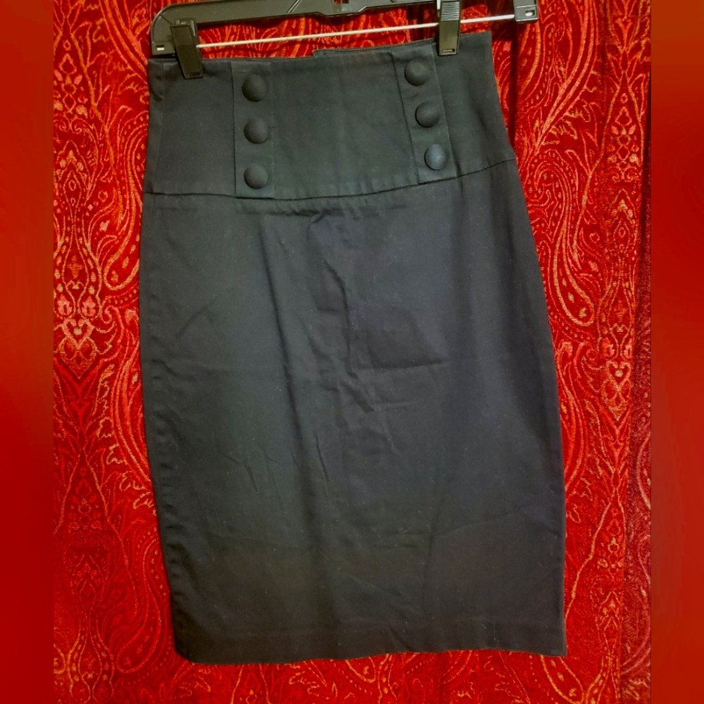 Women's Size Small Black Pencil Skirt